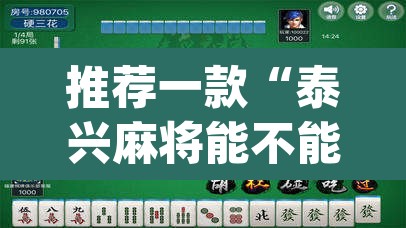 推荐一款“泰兴麻将能不能开挂	”(透视挂)辅助透视教程