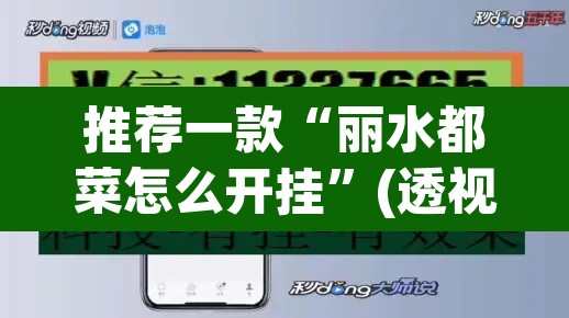 推荐一款“丽水都菜怎么开挂”(透视挂)辅助透视教程