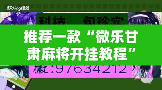 推荐一款“微乐甘肃麻将开挂教程”(透视挂)辅助透视教程