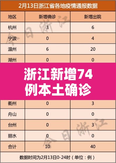 浙江新增74例本土确诊›浙江新增63例病例