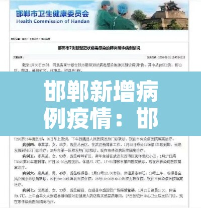 邯郸新增病例疫情：邯郸新增1例确诊病例活动轨迹提示