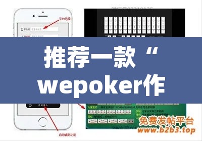 推荐一款“wepoker作弊开挂”(透视挂)辅助透视教程