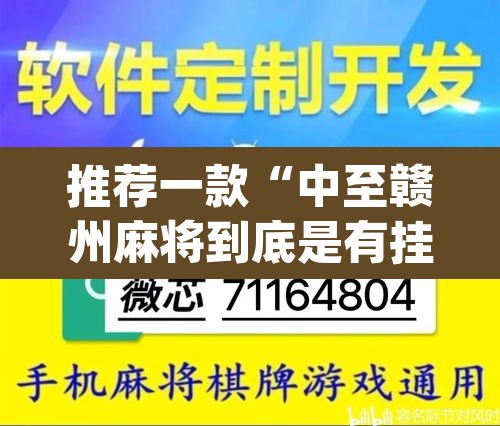 推荐一款“中至赣州麻将到底是有挂吗	”(透视挂)辅助透视教程