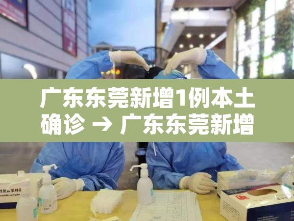 广东东莞新增1例本土确诊 → 广东东莞新增确诊病例