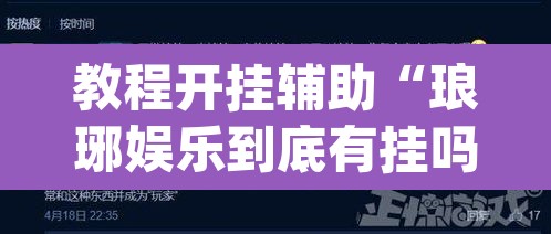 教程开挂辅助“琅琊娱乐到底有挂吗	”(透视挂)辅助透视教程