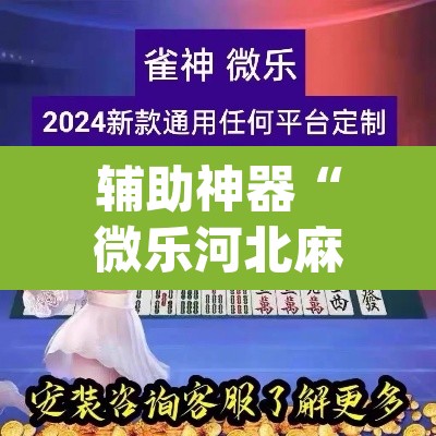 辅助神器“微乐河北麻将万能挂免费下载	”(透视挂)辅助透视教程