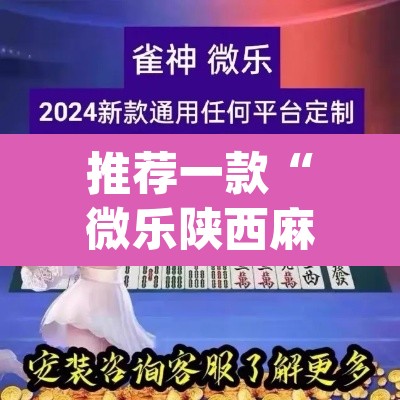 推荐一款“微乐陕西麻将开挂教程”(透视挂)辅助透视教程