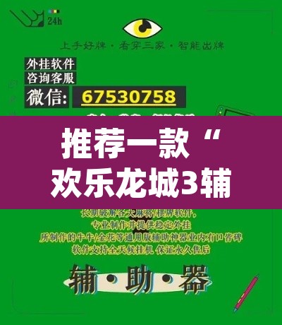 推荐一款“欢乐龙城3辅助下载”(透视挂)辅助透视教程
