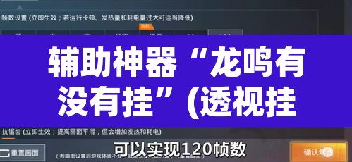 辅助神器“龙鸣有没有挂	”(透视挂)辅助透视教程