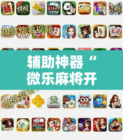 辅助神器“微乐麻将开挂器通用版”附辅助神器开挂脚本详细步骤