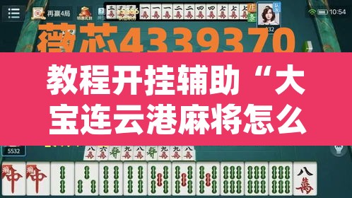教程开挂辅助“大宝连云港麻将怎么开挂”(透视)其实确实有挂