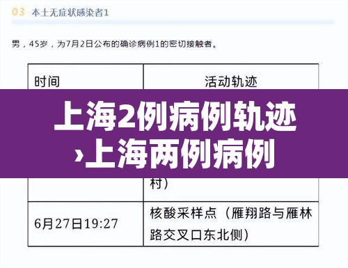 上海2例病例轨迹›上海两例病例 上海2例病例轨迹›上海两例病例