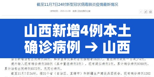 山西新增4例本土确诊病例 → 山西新增1例本土确诊