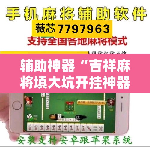 辅助神器“吉祥麻将填大坑开挂神器下载”(透视)其实确实有挂