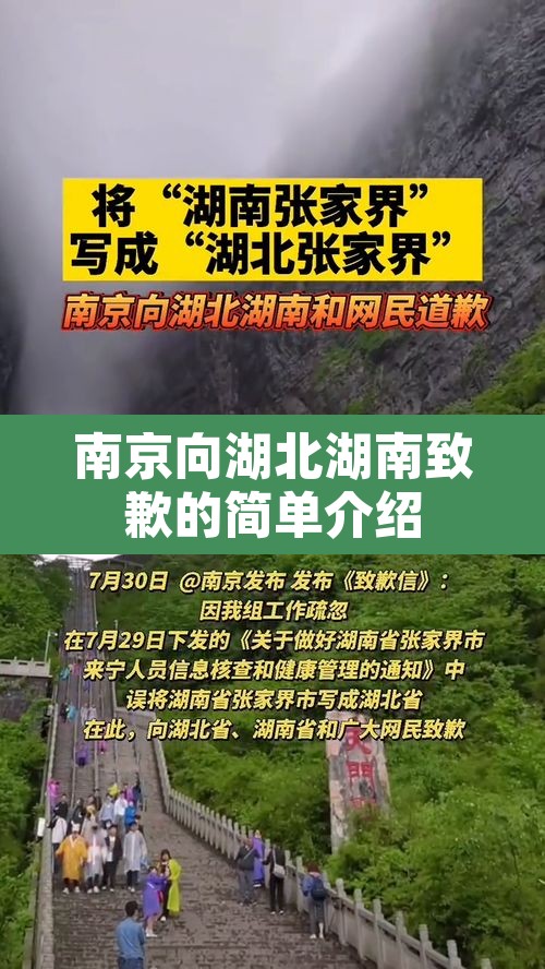 南京向湖北湖南致歉的简单介绍 南京向湖北湖南致歉的简单介绍