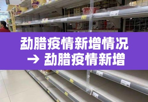 勐腊疫情新增情况 → 勐腊疫情新增情况最新消息 勐腊疫情新增情况 → 勐腊疫情新增情况最新消息
