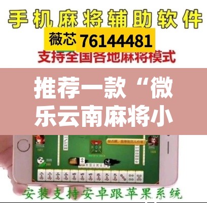 推荐一款“微乐云南麻将小程序开挂免费软件”(透视挂)辅助透视教程