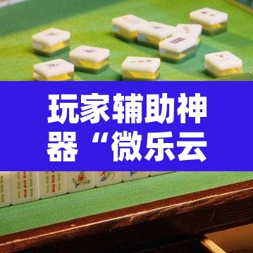 玩家辅助神器“微乐云南麻将万能开挂器”其实确实有挂