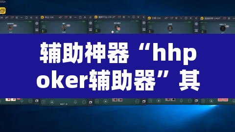 辅助神器“hhpoker辅助器	”其实确实有挂