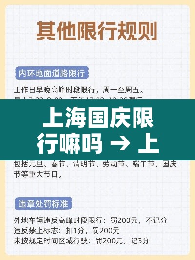 上海国庆限行嘛吗 → 上海国庆限行时间安排 上海国庆限行嘛吗 → 上海国庆限行时间安排