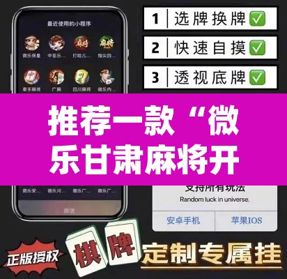 推荐一款“微乐甘肃麻将开挂神器下载	”(透视挂)辅助透视教程