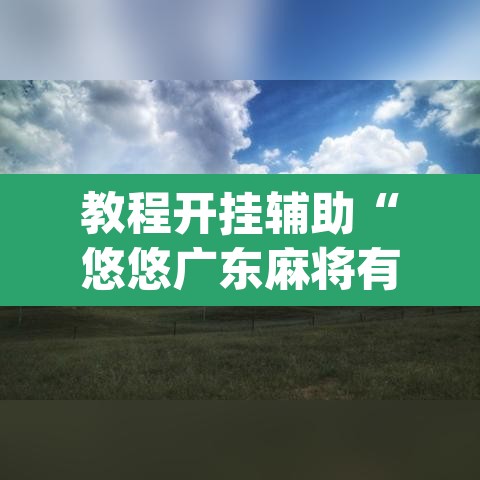 教程开挂辅助“悠悠广东麻将有没有挂”(透视)其实确实有挂