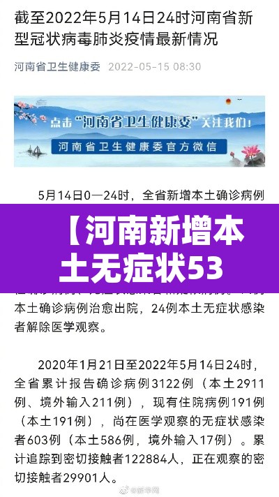 【河南新增本土无症状53例·河南新增3例无症状感染者详情】