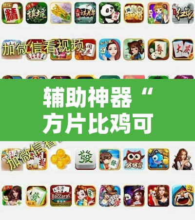 辅助神器“方片比鸡可以开挂吗”其实确实有挂