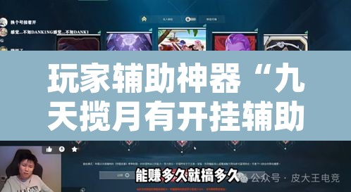 玩家辅助神器“九天揽月有开挂辅助吗”其实确实有挂