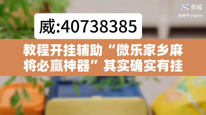 教程开挂辅助“微乐家乡麻将必赢神器”其实确实有挂