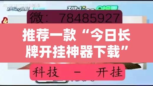 推荐一款“今日长牌开挂神器下载”(透视)其实确实有挂