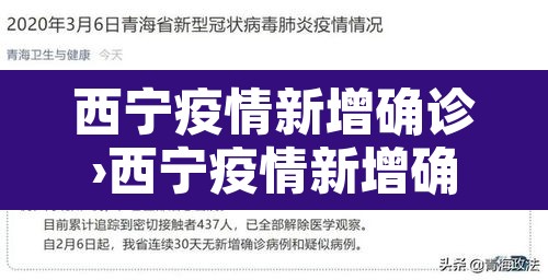 西宁疫情新增确诊›西宁疫情新增确诊病例
