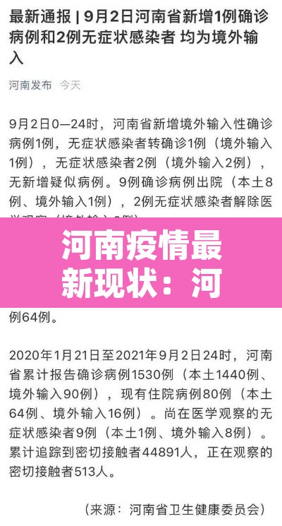 河南疫情最新现状:河南疫情最新数据消息新增一例 河南疫情最新现状:河南疫情最新数据消息新增一例