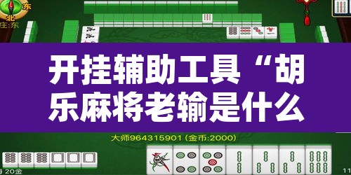 开挂辅助工具“胡乐麻将老输是什么原因”其实确实有挂