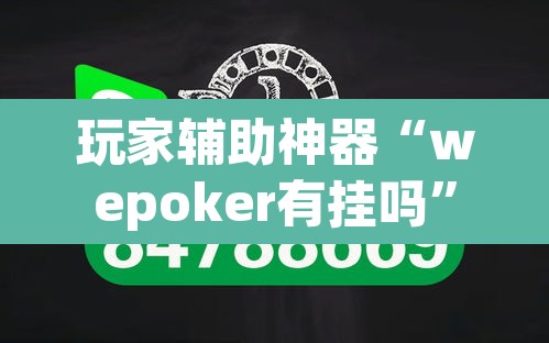 玩家辅助神器“wepoker有挂吗”(透视)其实确实有挂