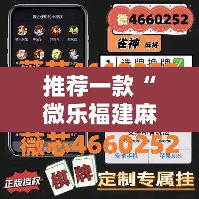 推荐一款“微乐福建麻将小程序挂”(透视挂)辅助透视教程