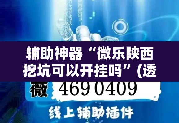 辅助神器“微乐陕西挖坑可以开挂吗”(透视挂)辅助透视教程