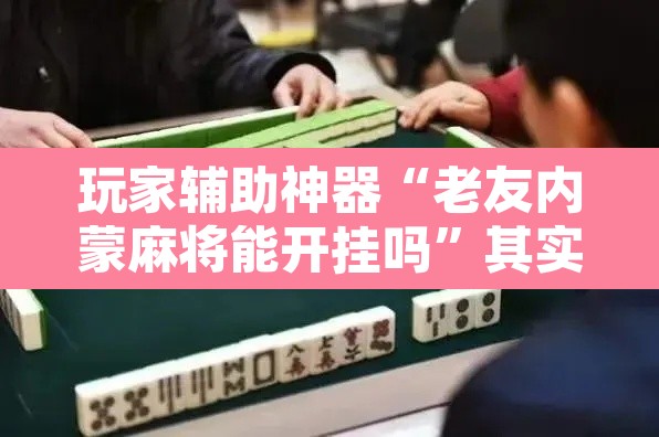 玩家辅助神器“老友内蒙麻将能开挂吗”其实确实有挂