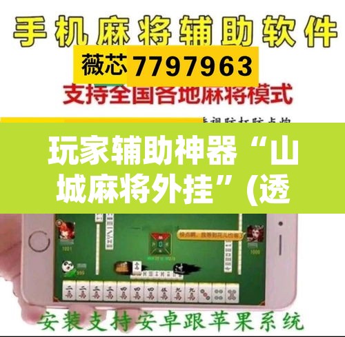 玩家辅助神器“山城麻将外挂”(透视挂)辅助透视教程