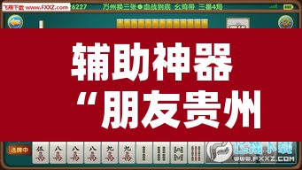 辅助神器“朋友贵州麻将可以开挂吗	”开挂辅助脚本+详细开挂安装教程