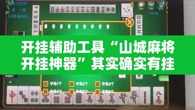 开挂辅助工具“山城麻将开挂神器	”其实确实有挂