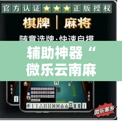 辅助神器“微乐云南麻将开挂教程”(透视)其实确实有挂