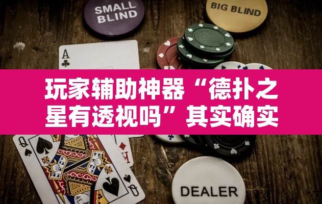 玩家辅助神器“德扑之星有透视吗”其实确实有挂
