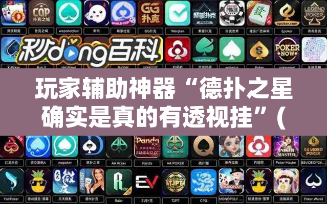 玩家辅助神器“德扑之星确实是真的有透视挂”(透视)其实确实有挂