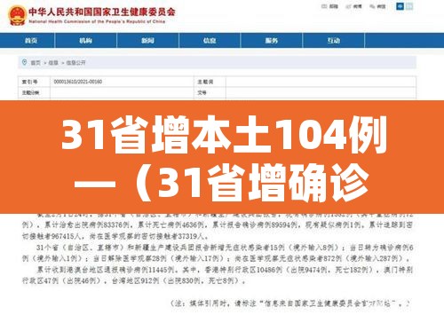 31省增本土104例—(31省增确诊92例本土73例) 31省增本土104例—(31省增确诊92例本土73例)