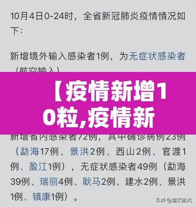 【疫情新增10粒,疫情新增19万】 【疫情新增10粒,疫情新增19万】