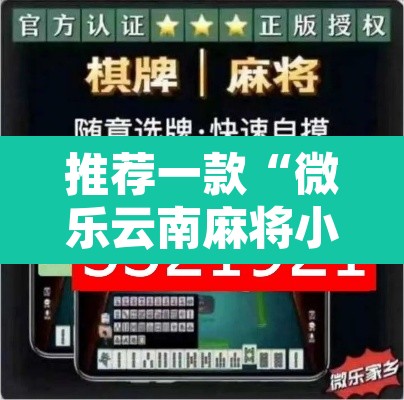 推荐一款“微乐云南麻将小程序开挂免费软件	”附辅助神器开挂脚本详细步骤