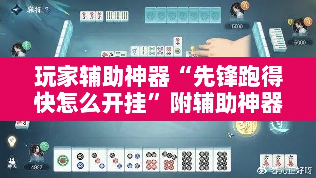 玩家辅助神器“先锋跑得快怎么开挂”附辅助神器开挂脚本详细步骤