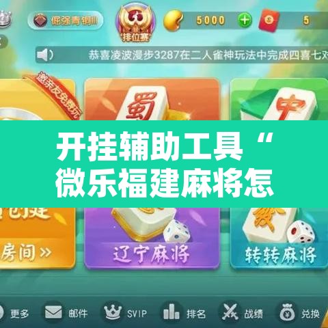 开挂辅助工具“微乐福建麻将怎么开挂”附辅助神器开挂脚本详细步骤