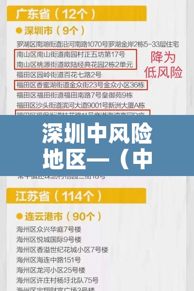 深圳中风险地区—（中风险地区查询最新 深圳）